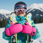 Winter gloves Meteor Juna S pink/black