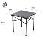 Meteor Bankada folding table black