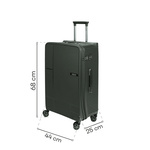 Średnia walizka SwissBags Magna 68 cm zielony