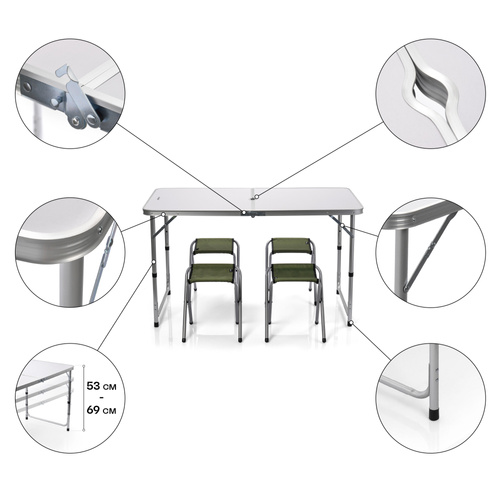 Meteor Pesta folding table with chairs