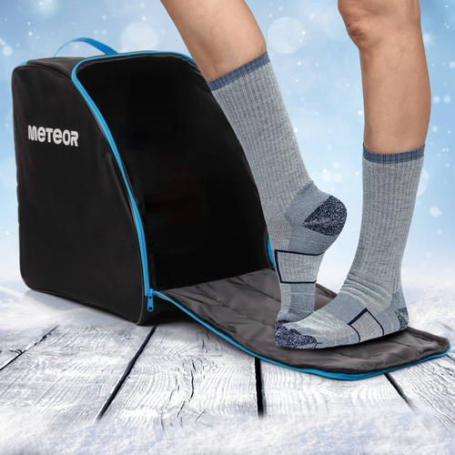Pokrowiec na buty narciarskie Meteor Norse szary/czarny