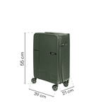 Walizka kabinowa SwissBags Magna 55 cm zielony