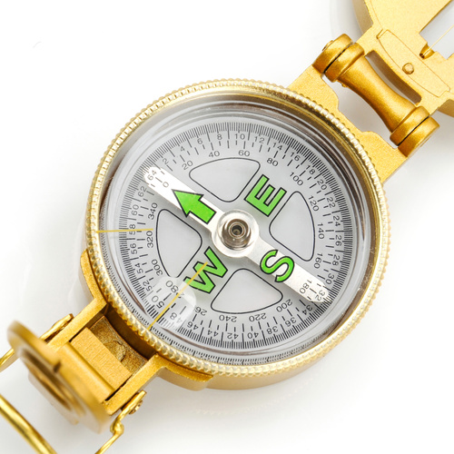 Meteor metal compass round