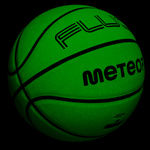 Piłka do koszykówki Meteor Fluo biały/neonowy zielony 7