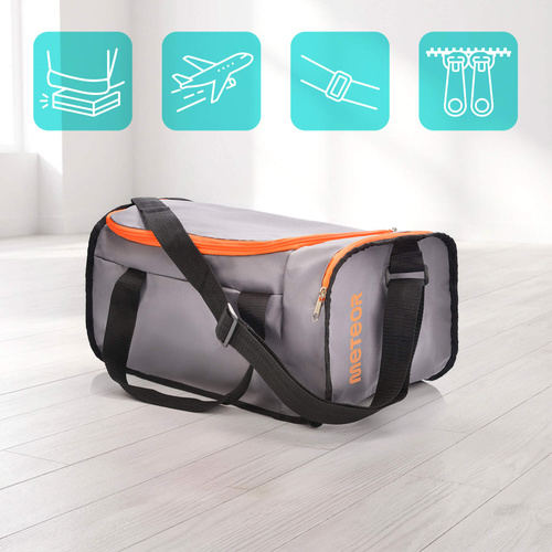 Torba fitness Meteor Nepr 20 l pomarańczowy/szary