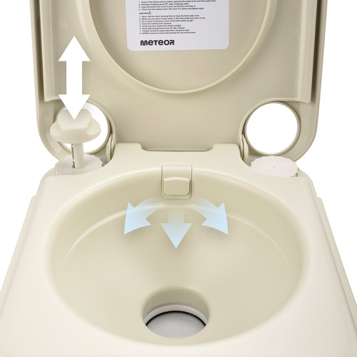 Toaleta przenośna Meteor 20l kremowy