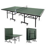 Zestaw stół do tenisa stołowego Meteor zielony plus siatka rollnet, 2 rakietki, 3 piłeczki