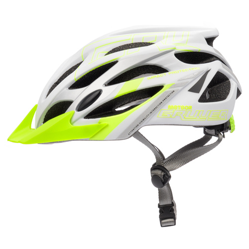 Kask rowerowy Meteor Gruver L 58-61 cm biały/zielony