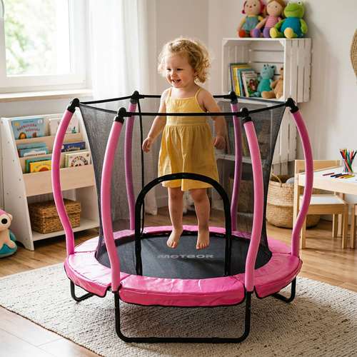 Trampoline  for kids Meteor TRP-70 140 cm pink