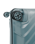 Duża walizka SwissBags Diamond cut 76 cm metaliczny niebieski