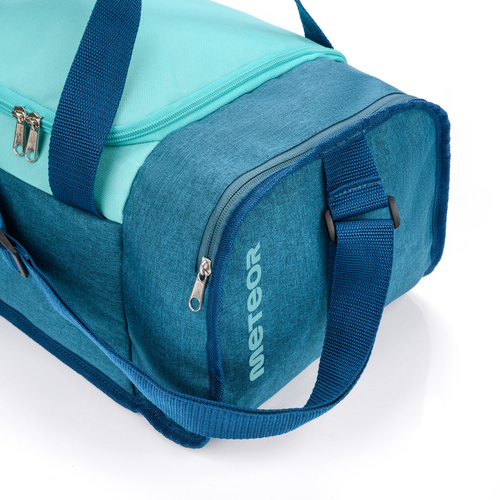 Torba fitness Meteor Nepr 20 l niebieski/miętowy