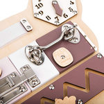 Wooden manipulative board bear