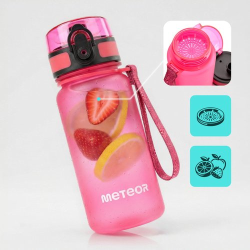 Bidon sportowy Meteor 350 ml różowy
