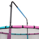 Trampolina dla dzieci Meteor TRP-65P 140 cm różowy/jasny niebieski