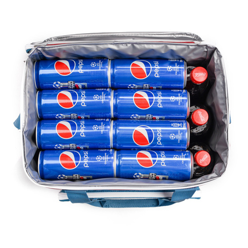 Torba termiczna Meteor Frosty 30 l niebieski/czerwony