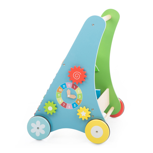 Wooden manipulative walker