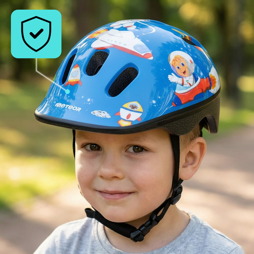 Kask rowerowy dla dzieci Meteor KS06 S 48-52 cm Space