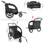 Bike trailer Meteor BX-50 grey