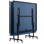 Zestaw stół do tenisa stołowego Meteor niebieski plus siatka rollnet, 2 rakietki, 3 piłeczki