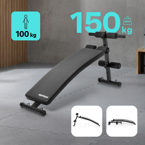 Exercise bench Meteor, incline, for sit-ups, up to 150 kg