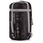 Śpiwór Meteor Safari L szary/czarny