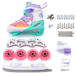 Rolki Meteor 4w1  Cream L 38-41