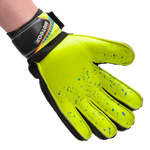 Goalkeeper gloves Meteor Defence 8 yellow
