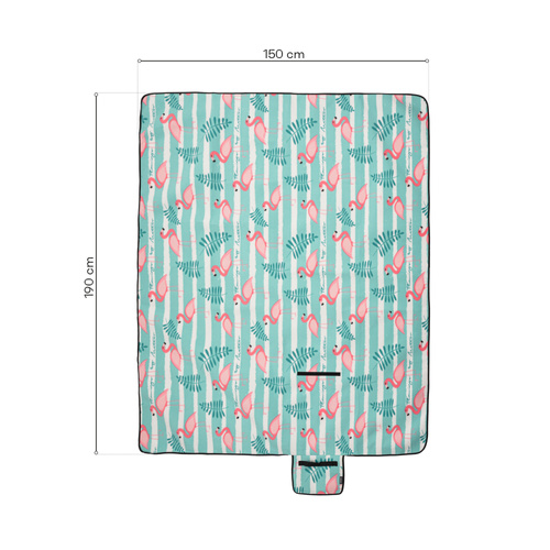 Picnic Blanket Meteor 150x190 cm flamingos