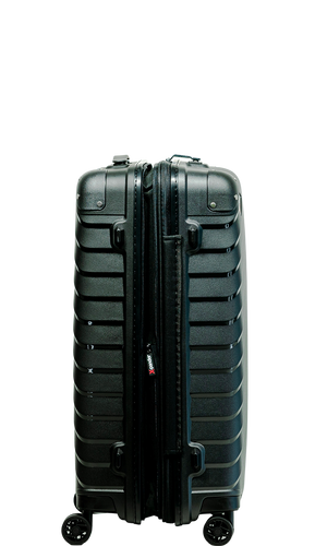 SwissBags Diamond cut medium case 67 cm metallic black