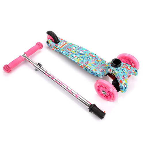 METEOR SCOOTER THREE-WHEEL WITH LED WHEELS TUCAN BIRDS