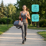 Torba fitness Meteor Nepr 20 l pomarańczowy/szary