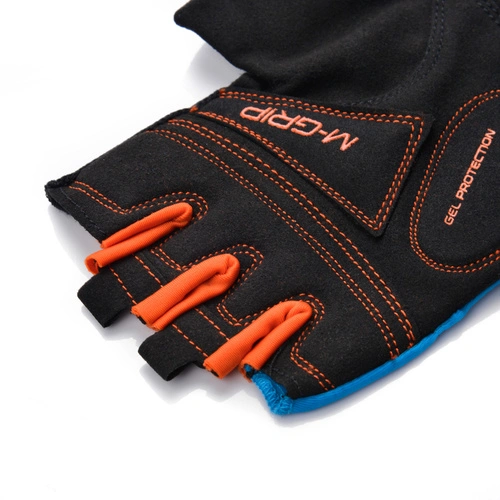 Bike gloves Meteor Gel GX36 l blue/orange