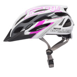 Kask rowerowy Meteor Gruver L 58-61 cm biały/szary/różowy