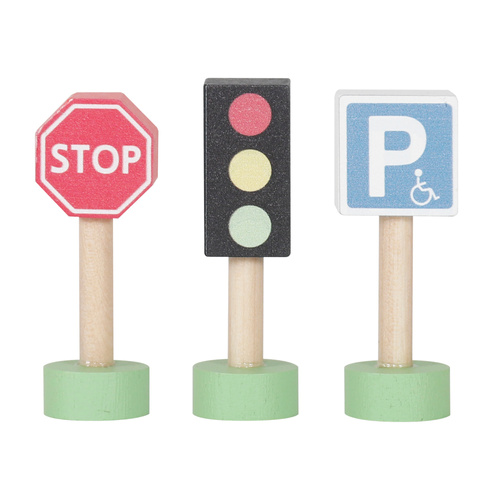 Drewniany zestaw samochodowy