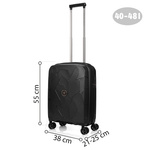 Walizka kabinowa SwissBags Lava 55 cm czarny