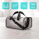 Fitness bag Meteor Nepr 20 l melange grey/black