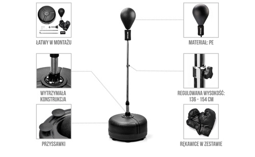 Gruszka bokserska Meteor 136-154 cm