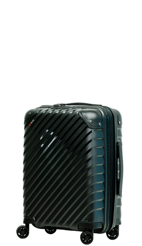 Swissbags Diamond cut cabin case 55 cm metallic black