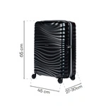 SwissBags Cruise medium case 65 cm black