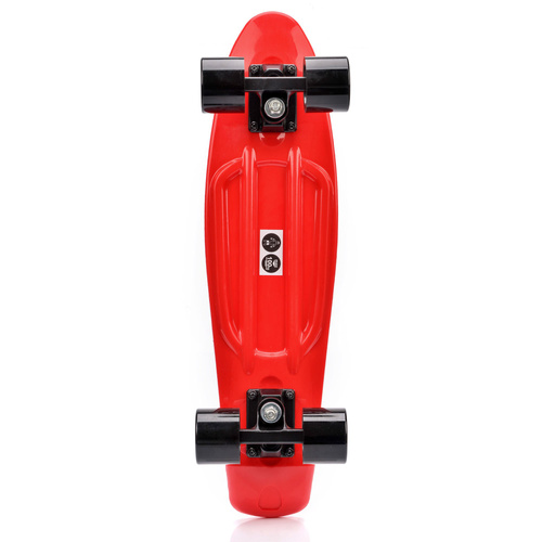 Plastic skateboard Meteor red/black/black
