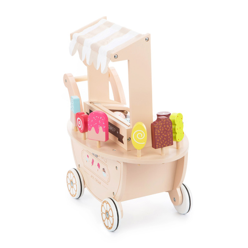 Wooden Ice Cream Cart beige