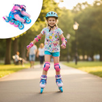 Inline skates Meteor Loky S 30-33 pink/blue