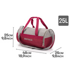 Torba fitness Meteor Siggy 25 l purpurowy/szary