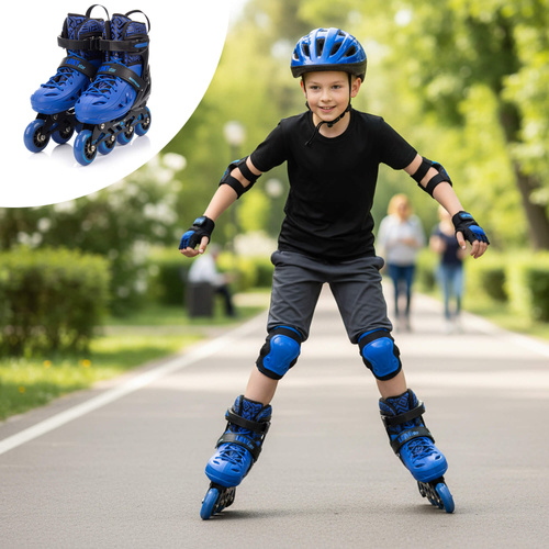 Inline skates Meteor Loky S 30-33 black/blue