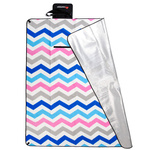 Picnic Blanket Meteor XL 180x200 cm Colourful Zigzag