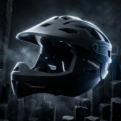 Full-face bicycle helmet Meteor Hydra S 51-55 cm black