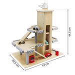 Wooden car parking garage