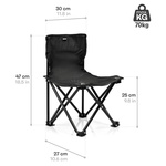 Meteor Skaut folding chair black