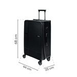 Średnia walizka SwissBags Magna 68 cm czarny