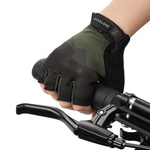 Bike gloves Meteor MX21 M black/dark green
